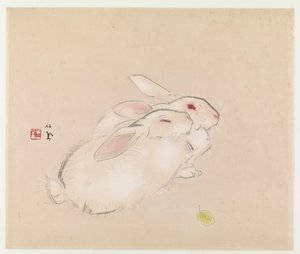 Deux lapins - Takeuchi Seiho